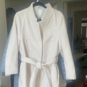 Classic Silhouette Ivory Soft Coat